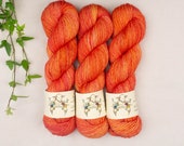 Rote Orange / Merino Sport / handgefärbt / 100% Merino fine / superwash / mulesingfrei / 310m/100g - 19,50Euro/100g