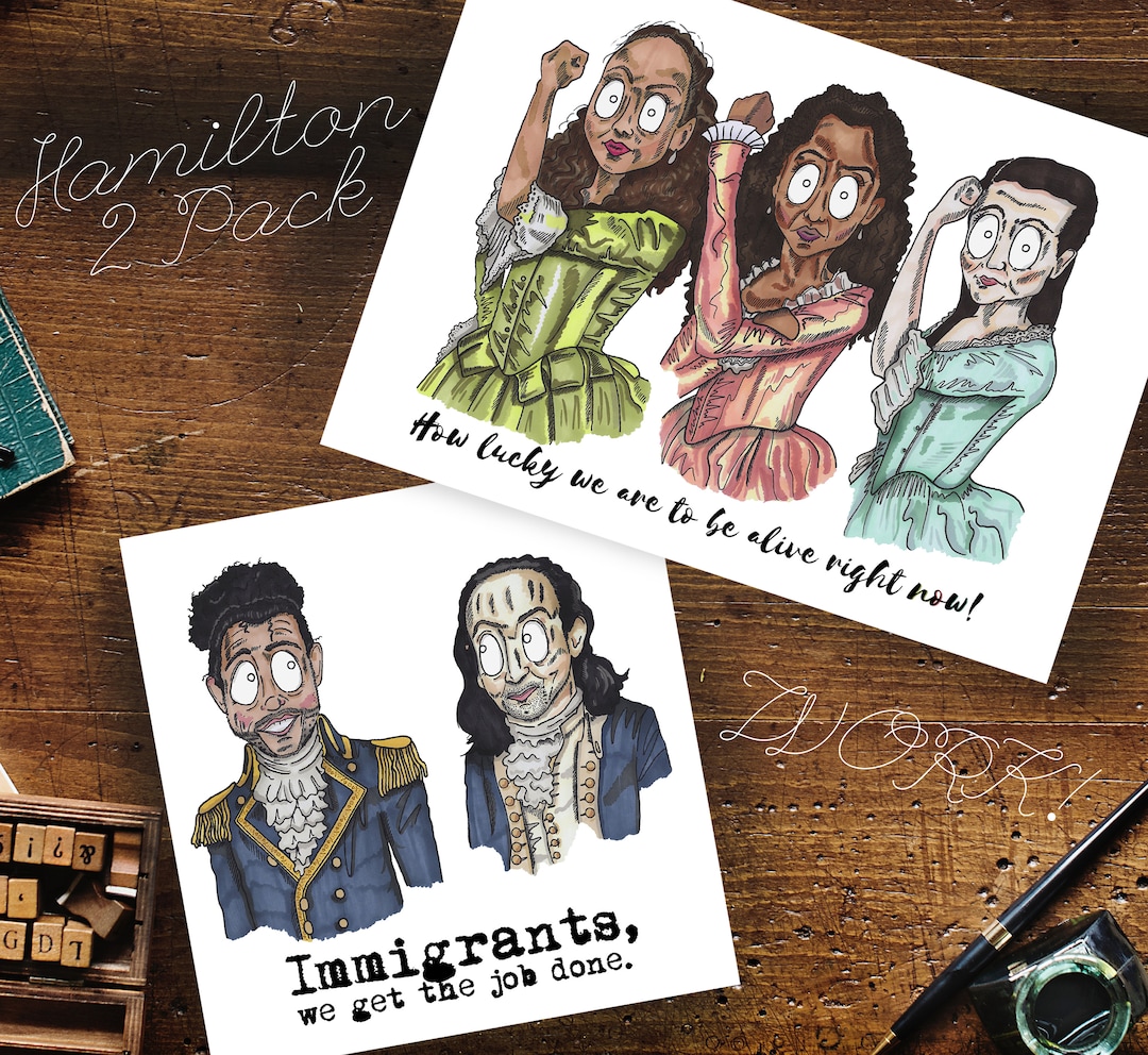 Phillipa Soo The Schuyler Sisters Lyrics Hamilton Inspired Cards