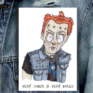 Vyvyan da The Young Ones Inspired Card, Neil, Mike, Rick, Birthday Card, Thank You, Friends, Any Occasion, Blank, Sitcom, Comedy, Punk