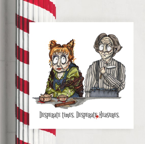 Sweeney Todd Broadway Inspiriert Karte Barbier Musical Frau Etsy