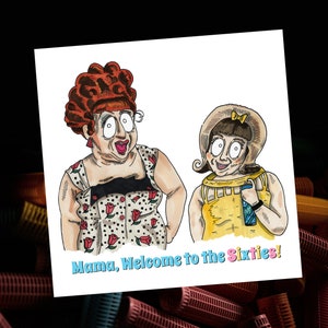 Hairspray Inspired Card, Musical, Tracy, Edna, Musical, Moederdag, Blanco, Verjaardagen, Mamma, Moeder, Sixties