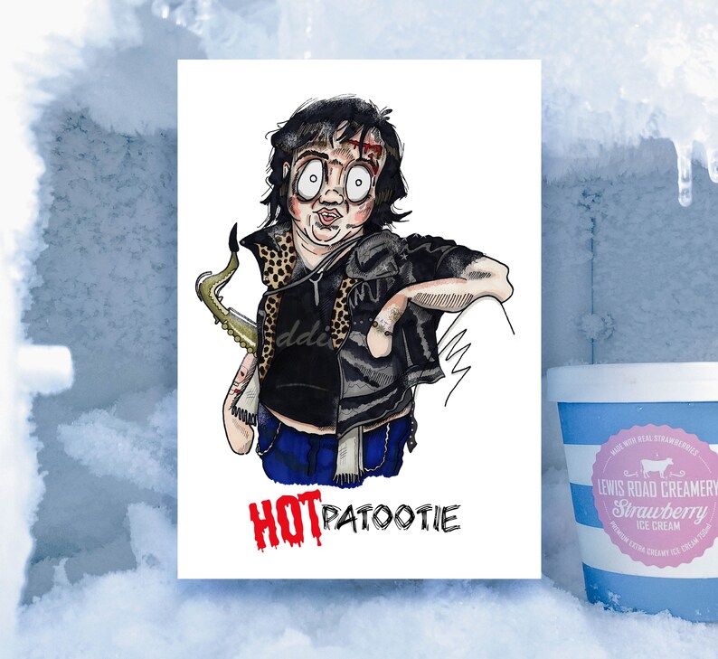 Rocky Horror Picture Show Eddie Inspired Card, Meatloaf, Musical, Hot Patootie, Lyrics, Film