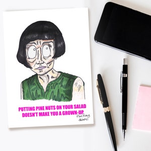 Fleabag Inspired Card, Claire, Adulto, Pinoli, Sacerdote Caldo, Sorelle, Biglietto di compleanno, Grazie, Occasione, Vuoto