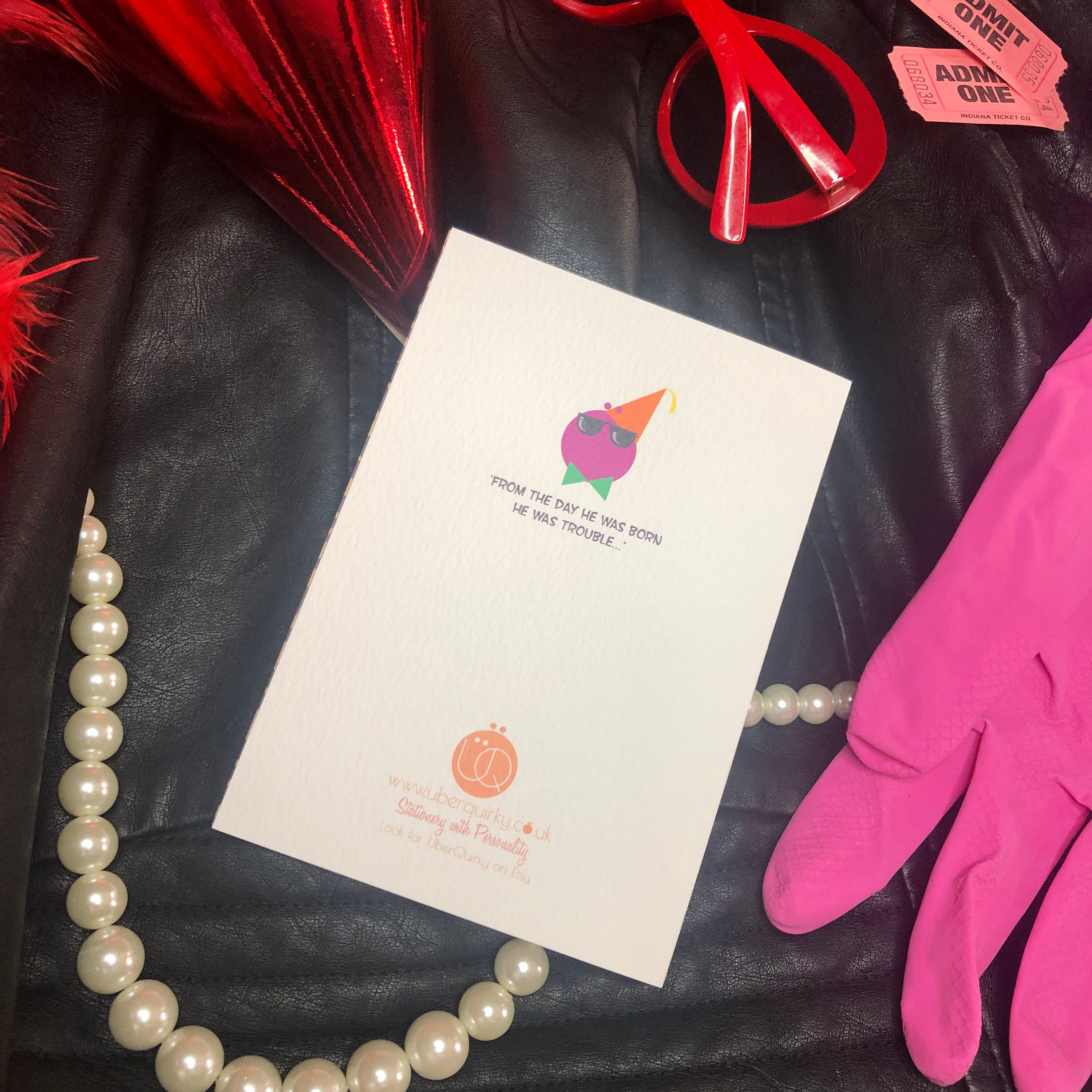 Rocky Horror Picture Show Eddie Inspired Card, Meatloaf, Musical, Hot Patootie, Lyrics, Film