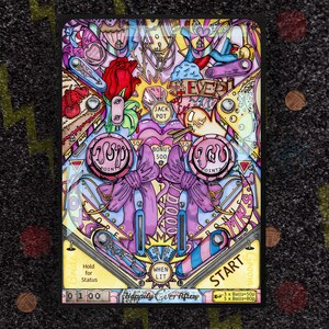 Carte de mariage originale de flipper d'arcade A5, True Love, Félicitations de fiançailles ou de mariage