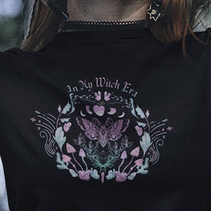 Witchy Shirt - Enchanting &quot;In My Witch Era&quot; T-Shirt, Witchy Vibes Graphic Tee with Moon Phases, Perfect Gift for Wiccans