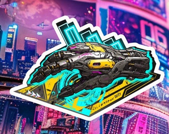 Ono-sendai Cyberdeck Sticker | Neuromancer Inspired | Cyberspace 7