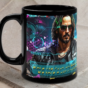 Johnny Silverhand Mug: Cyberpunk 2077 Gaming Coffee Cup