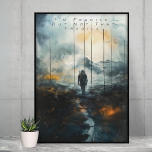 Death Stranding Art Print - Norman Reedus Iceland Poster, Perfect for Game Room Decor, Kojima Fans, Gamer Gift