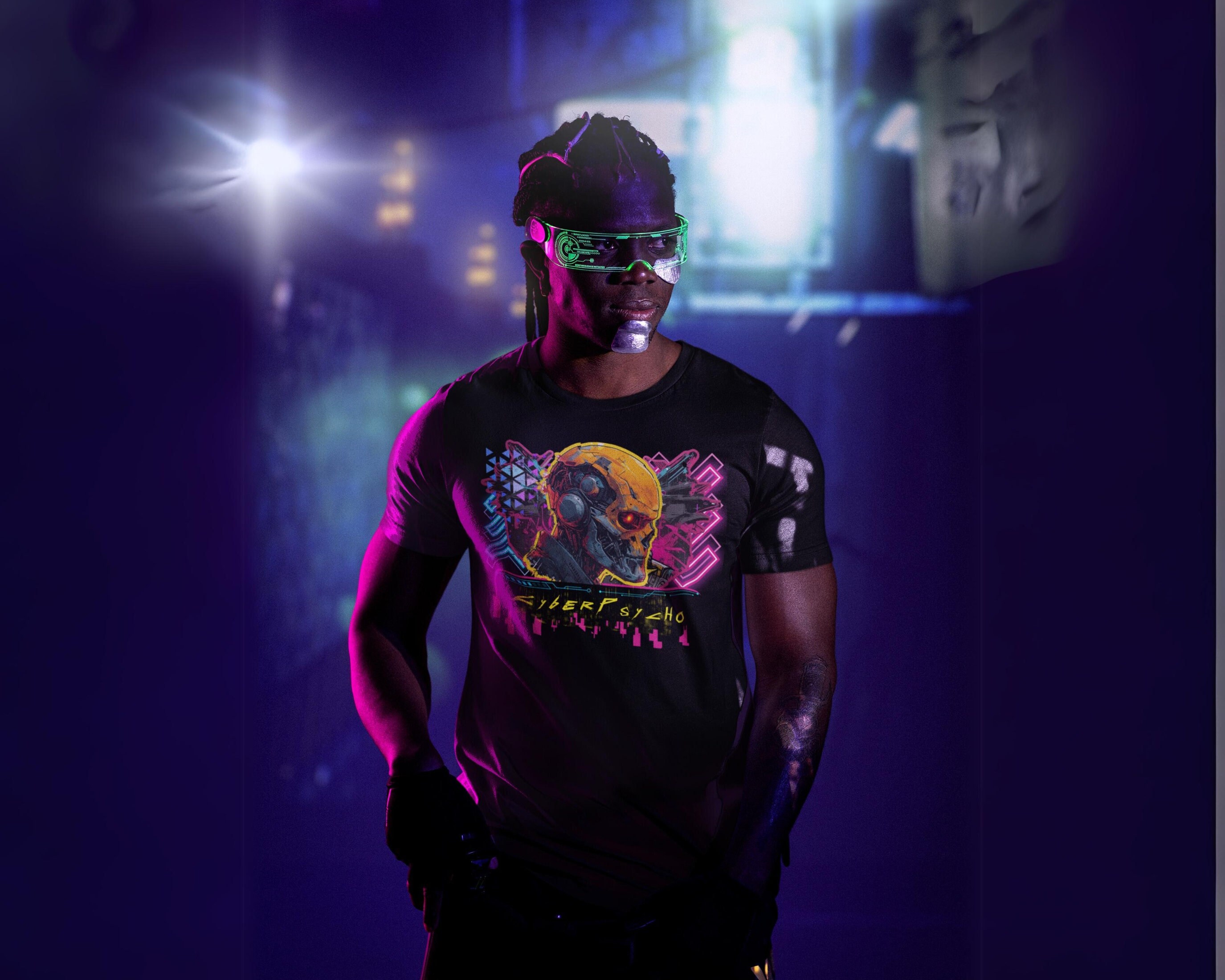 Cyberpsycho T-Shirt - Cyberpunk 2077 Inspired Tee, Vaporwave Aesthetic, Perfect Gift for Video Game Fans