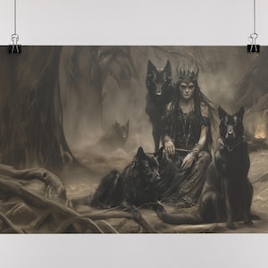 Hecate Goddess Art Print: Wiccan Pagan Divine Feminine Decor