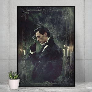 Sherlock Holmes Poster - Great Detective Art Print, Classic Arthur Conan Doyle Literary Decor, Gift for Mystery Lovers