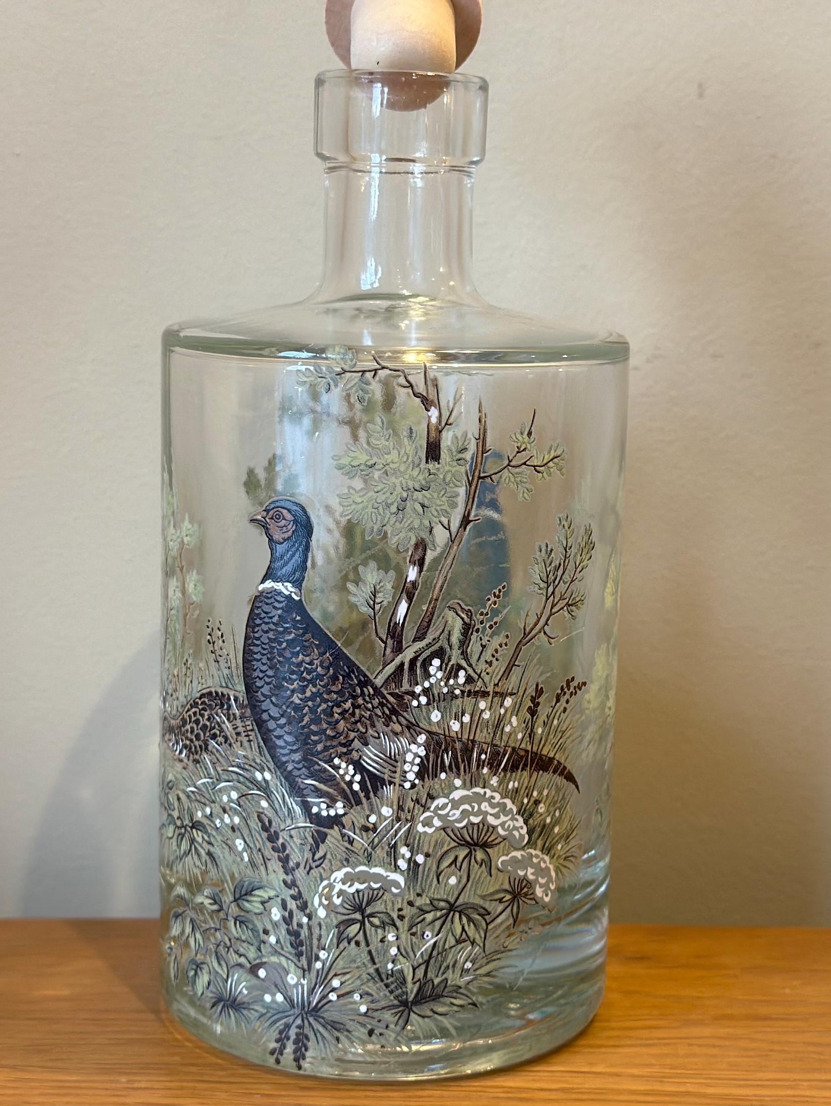 Carafe à Vinaigre Et Huile En Verre, 200ml, Avec Support - Neuf