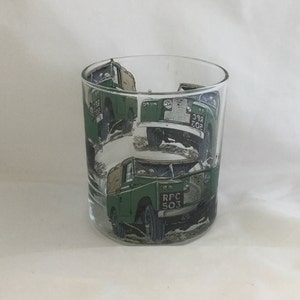 Series 2 Land Rover Designs on Large Heavey Base Whisky /Spirit Glass