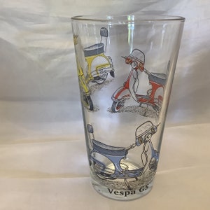 Vespa GS  Designs Printed on 1PT Conical Toughned Glass