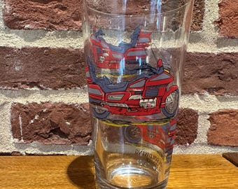 Diseños de motocicletas Honda Fireblade impresos en vidrio templado cónico de 1 PT. 1 solo APTO PARA LAVAVAJILLAS