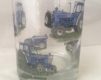 Ford Tractor designs around  Heavey Base Tumbler Glass