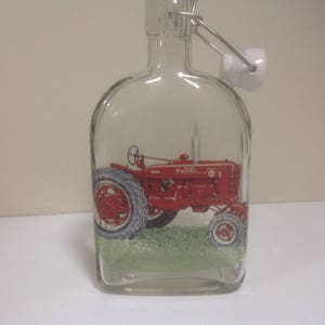 International Harvester Tractor 500ml Sloe Gin/Preserve Flip Top  Bottle