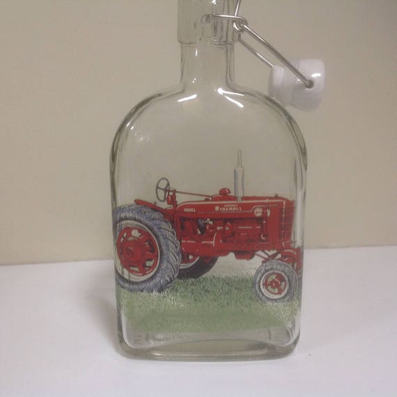 International Harvester Tractor 500ml Sloe Gin/preserve Flip Top