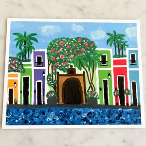 Charming Blue Cobblestone - San Juan, Puerto Rico