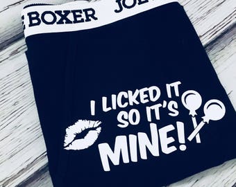 Naughty Groom Gift Underwear – Funny Wedding Gift for Him – Bachelor Party Gag Gift – Honeymoon Surprise for Husband