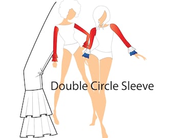 Adult Double Circle Sleeve PDF Pattern