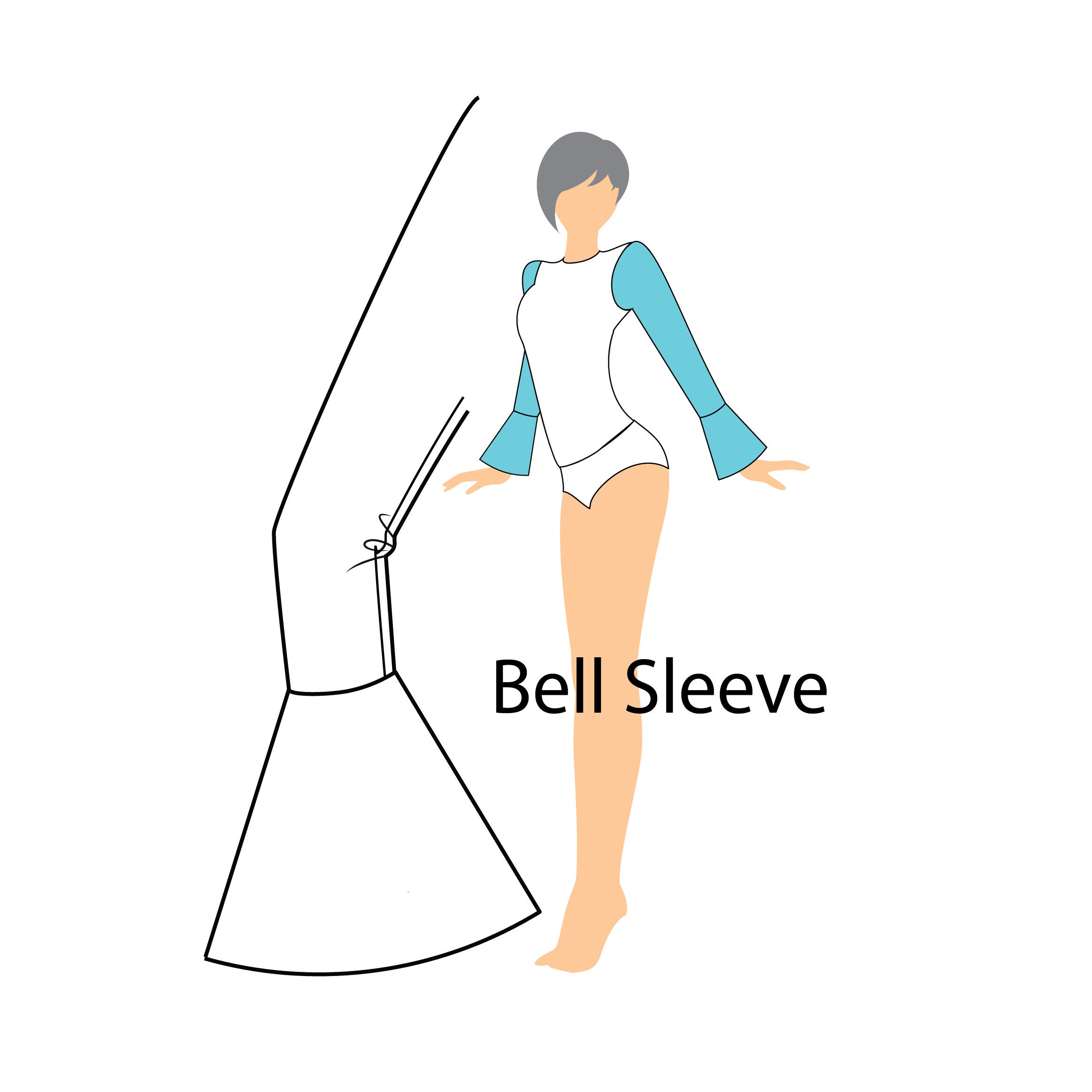 Child Bell Sleeve PDF Pattern - Etsy