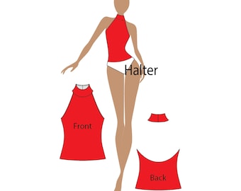 Adult Upper Bodice PDF Pattern (No Instruction)