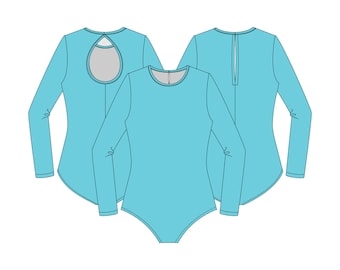 11000M Adult Basic Leotard PDF Pattern