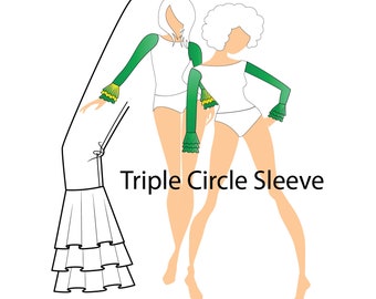 Adult Triple Circle Just the Sleeve PDF Pattern
