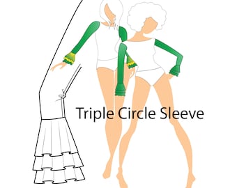 Child's Triple Circle Sleeve PDF Pattern