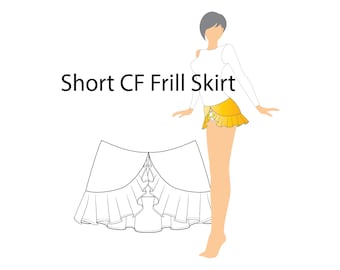 Patron PDF de jupe courte CF pour adulte