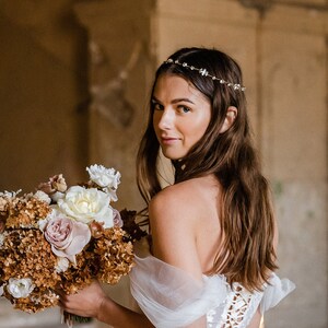 Bridal crystal hair vine, rhinestone wedding hairpiece, sparkly hair jewelry image 3