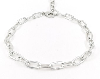 Denny - rhodium plated anklet