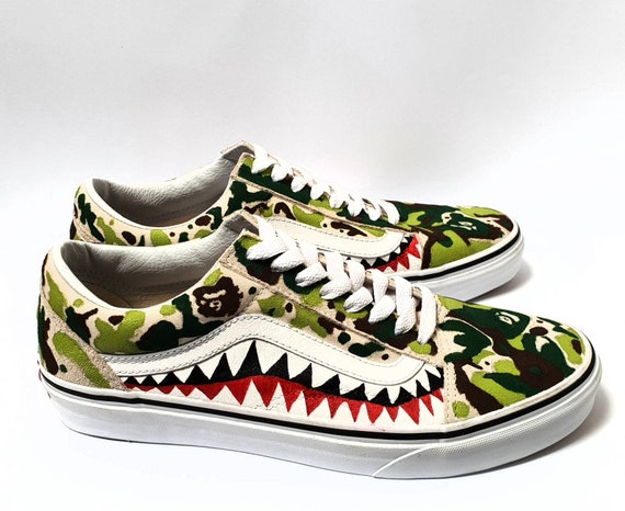 bape camo sneakers