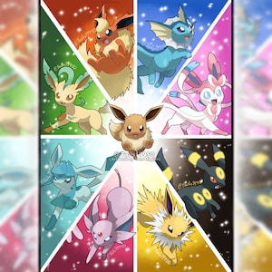 A Print of the Eeveelutions