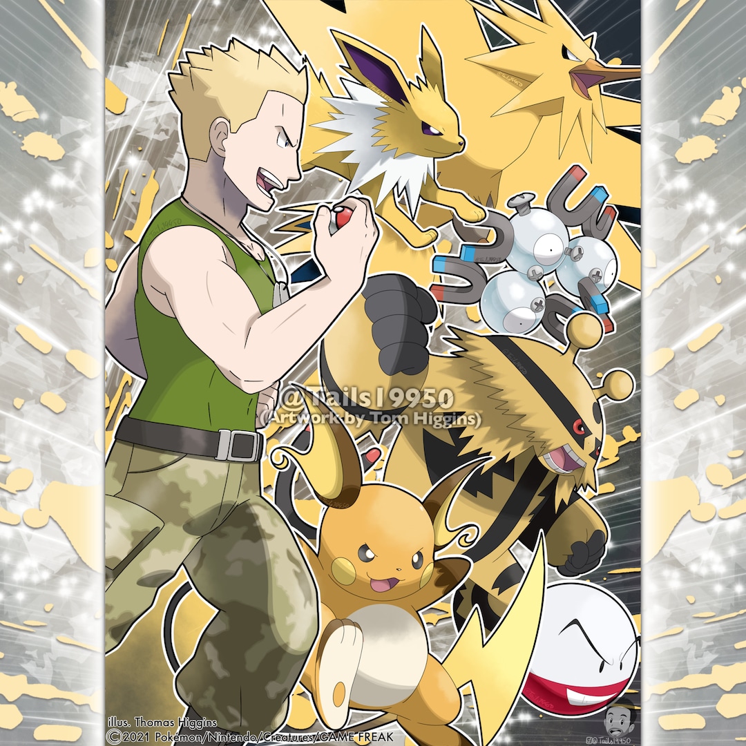 Lt Surge - Kanto Gym Leaders #3 by CrossToons on DeviantArt