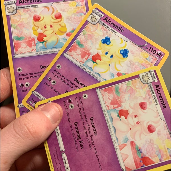 Every Flavour Alcremie Card - FAKE HOMEMADE PRINTOUTS