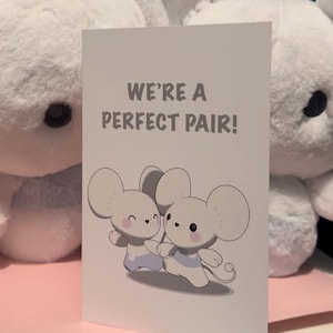 Une paire parfaite de cartes de Saint-Valentin