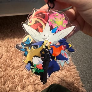 Champion Cynthia and team Keychain