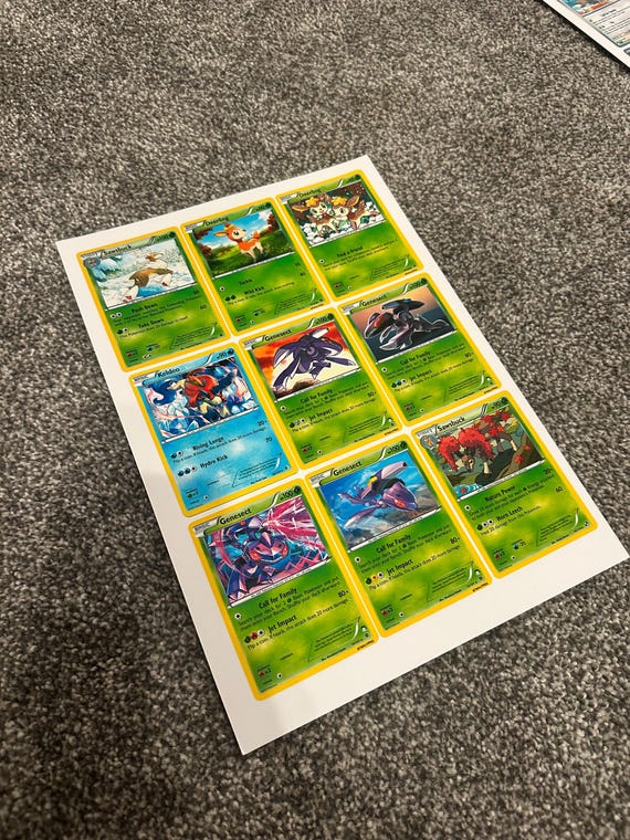 FAKE POKEMON CARD Printouts - Unmade Gen 5 - Etsy FAKE POKEMON CARD Printouts - Unmade Gen 5 - Etsy