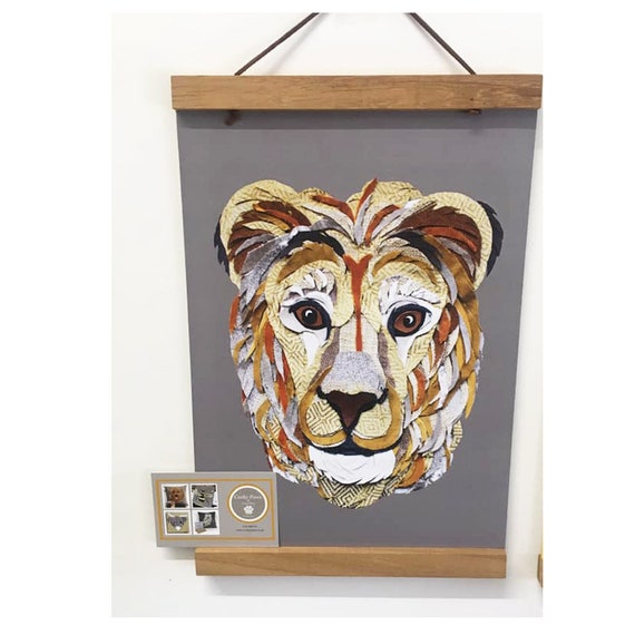 Otis the Lion A4 print