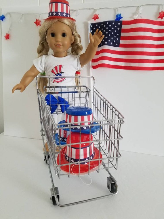 american girl doll shopping cart