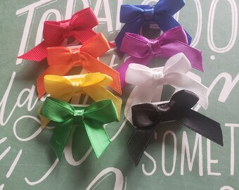 infant mini velcro bows