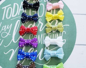 infant mini velcro bows