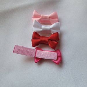 Infant Baby Bows with VELCRO® brand hook and loop fastener Baby Shower Gift Baby Girl Bows, Ribbon Hair Bows for Babies image 2