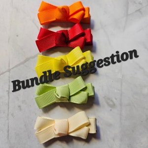 Choose Your Own Baby Bow Bundle, Velcro Baby Bow Bundle, Alligator Clip Bow Bundle image 6