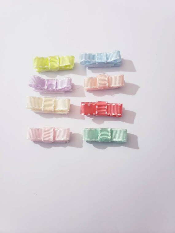 Felt Infant Baby Bows with VELCRO® brand hook and loop fastener,