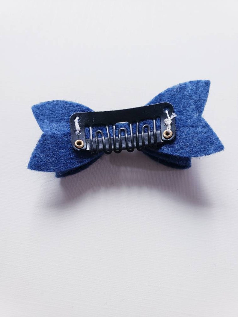 Felt Bows Felt Mini Latch Hair Bow Wispy Baby Bows for Fine Hair Baby Hair Bows Infant Snap Clip Bow Barrettes