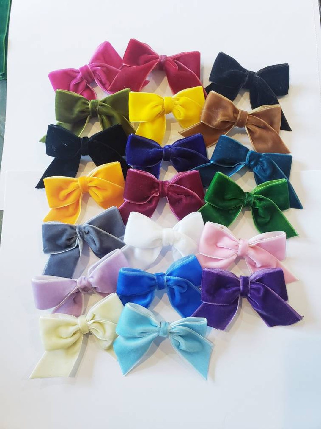 Your Choice Velvet Ribbon VELCRO® Baby Bows Infant Baby Bows Etsy